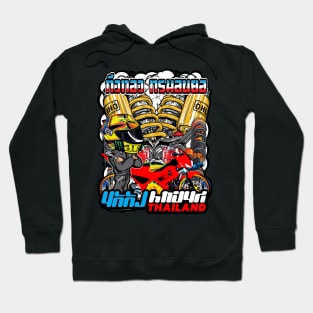 Badass motorcycle engine racing motocross Hoodie